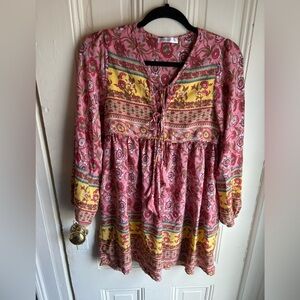 Patterned mini dress